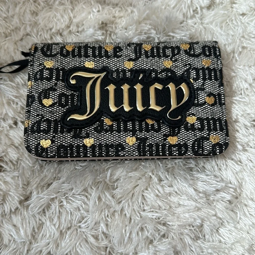 ✨BAG AND WALLET✨Juicy Couture Black Handbag and matching small wallet both NEW